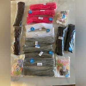 New! Pipe cleaner flower sequin craft bundle